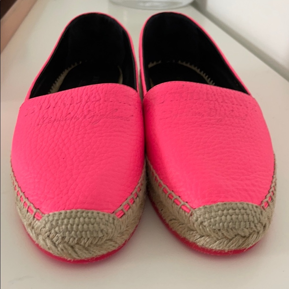 NEW Burberry Espadrilles Neon Pink Size 37 - Picture 6 of 6